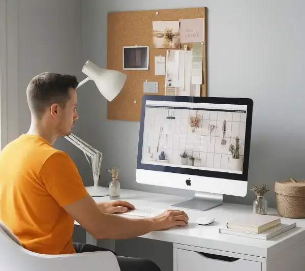 창문에서 들어오는 빛이 만드는 집중 환경