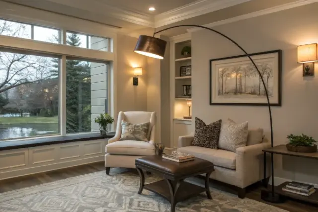 간접 조명이 만드는 부드러운 작업 공간